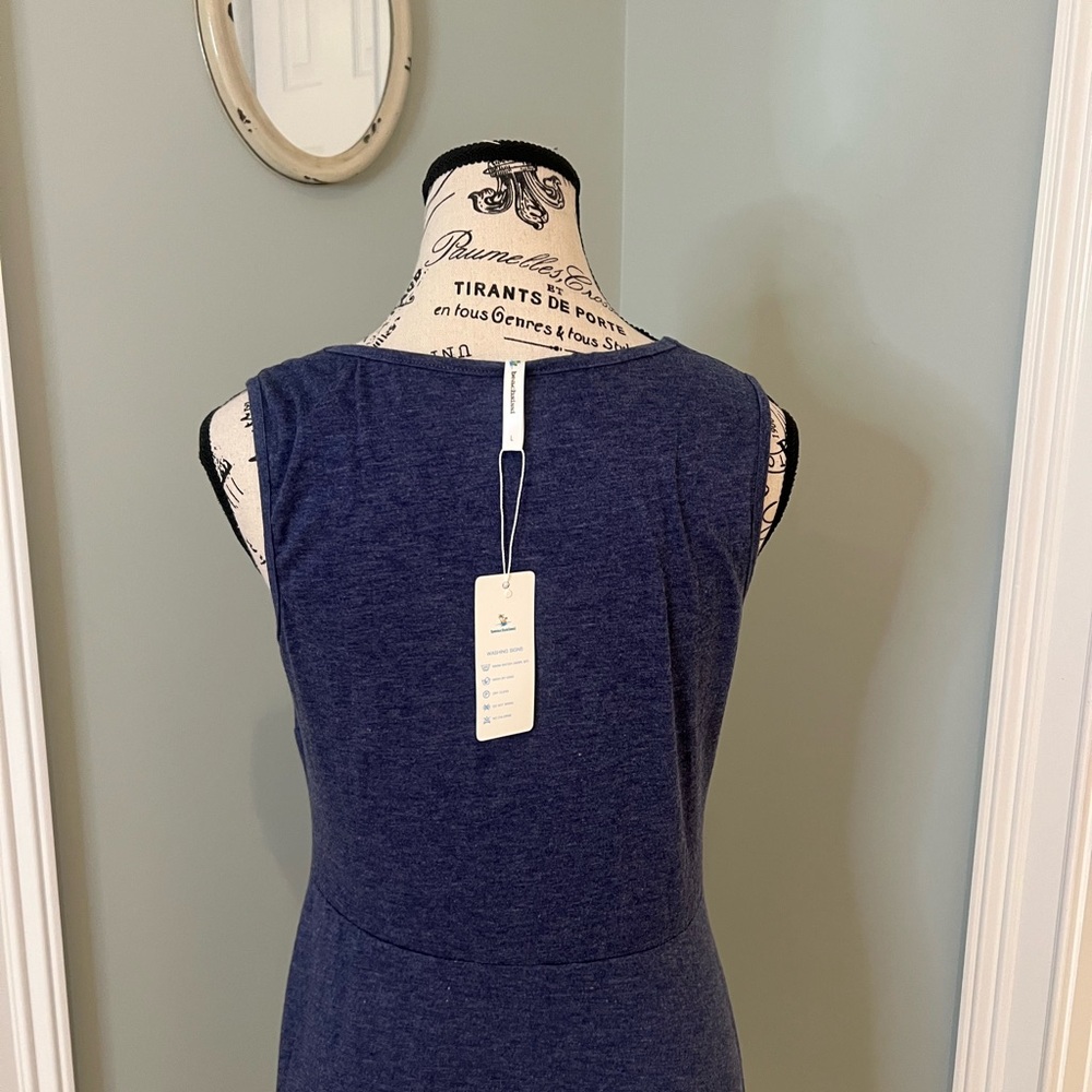 NWT Beachsissi Blue Dress | Size L | Cover Up | Beach | Vacation - Picture 4 of 11